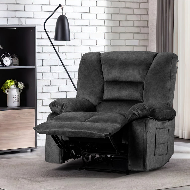 Black velvet best sale recliner chair